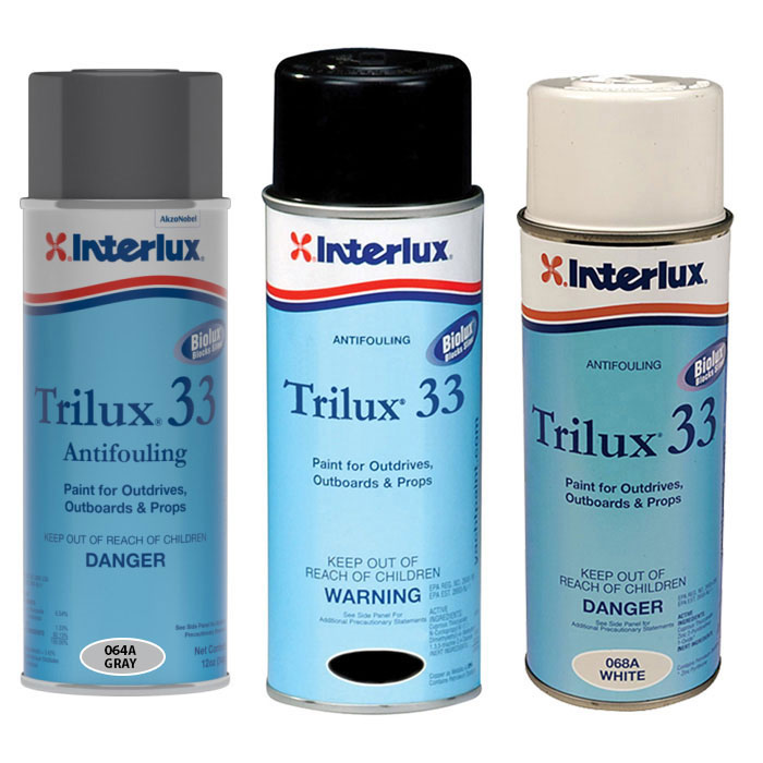 Interlux Black Trilux 33 Antifouling Aerosol YBA063A/16 by Interlux