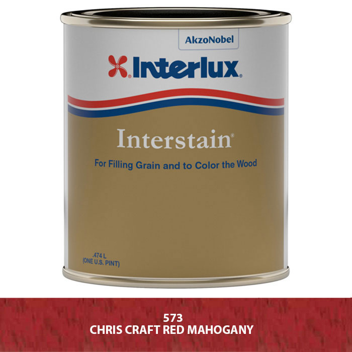Interlux Interstain Wood Filler Stain - Chris Craft Red Mahogany