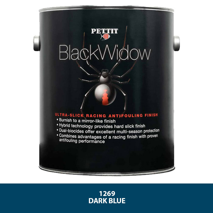 Pettit Black Widow Antifouling Racing Paint - Gallon Dark Blue