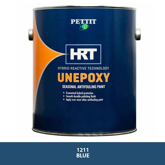 Pettit Unepoxy HRT Seasonal Antifouling Paint - Blue, Quart