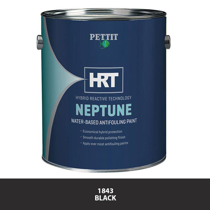 Pettit Neptune HRT Water-Based Antifouling Bottom Paint - Black, Gallon