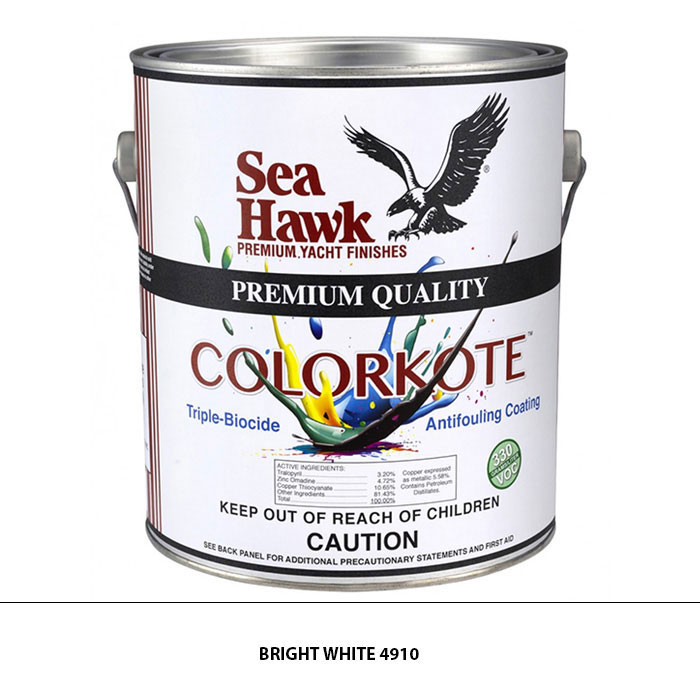 Sea Hawk ColorKote Vibrant Antifouling Bottom Paint - Quart, Bright White