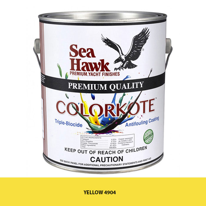 Sea Hawk ColorKote Vibrant Antifouling Bottom Paint - Quart, Yellow