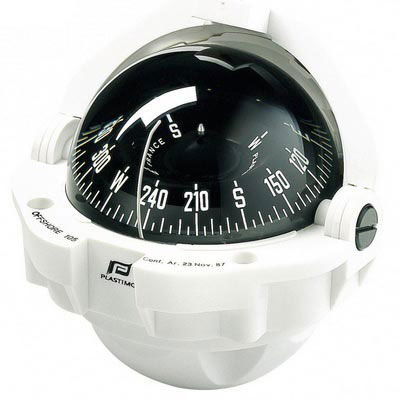 Plastimo Offshore 105 Compass - Steering Con Flush Mnt - Con Cd - White/Black