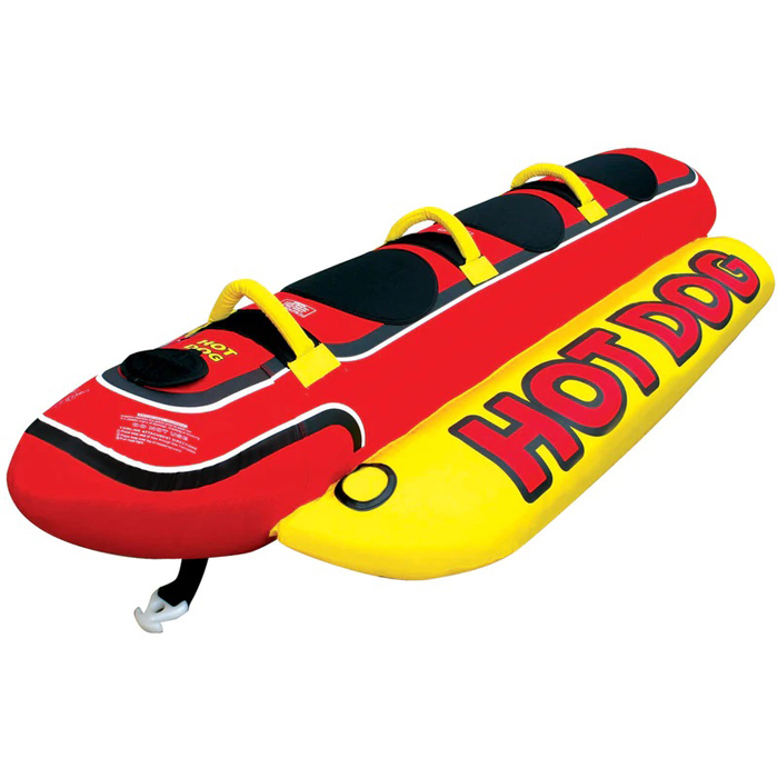 Airhead Hot Dog 3-Person Inflatable Towable Animal Boat Tube