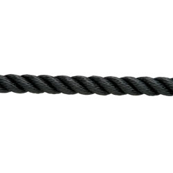 New England Ropes 3-Strand Nylon Line - Black - 9/16