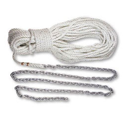 Lewmar Pre-Made Anchor Rode - 3-Strand Rope Spliced to High Test Chain, 105'