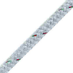 Samson Trophy Braid - 3/16" White with Variegated Red and Green ID