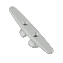 Schaefer Anodized Aluminum Deck Cleat - Silver 5"
