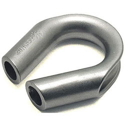 2 Pack of 3/16 Inch Stainless Steel Wire Rope Anchor Line Thimbles for Boats 