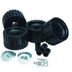 C.E. Smith Trailer Rubber Ribbed Wobble Rollers Kit