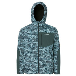 Grundens Bulkhead Tech Fleece Jacket - Small Refraction Camo Dark Slate