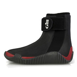 Gill Aero Side Zip Boot - Black / Red, Size 7-1/2 / 8