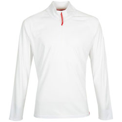 Gill Men's UV Tec Long Sleeve Zip Tee - White, Large