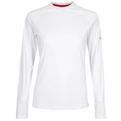 Gill Women's UV Tec Long Sleeve Tee - White, Size 12