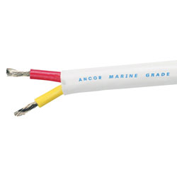 Ancor Marine Grade Flat Duplex Safety Electrical Cable - 14/2 - 25 ft