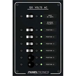 Paneltronics AC Branch Circuit Breaker Panel 6 Position Panel (9972305B)