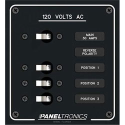 Paneltronics AC Branch Circuit Breaker Panel 3 Position Panel (9982313B)