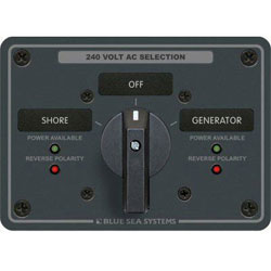 Blue Sea Systems AC Source Selection Rotary Switch Panel (8363)