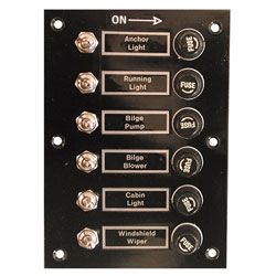 Whitecap Illuminated Switch Panel