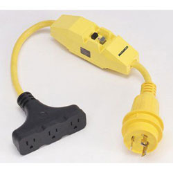 15Amp to 30Amp Female Male Plug Shore Power Pigtail RV Boat Adapter New