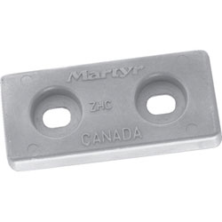 Martyr Large Streamlined Plate Hull Sacrificial Anode (CMZHC5A Z)