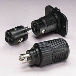 Marinco ConnectPro Watertight Trolling Motor Locking Plug Assembly w/Adapter