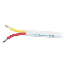 Ancor Marine Grade Flat Duplex Safety Electrical Cable- 18/2