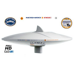 Glomex Nashira Omnidirectional Tv Antenna With Automatic Amplifier Defender Marine