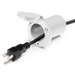 Pro Mariner 51300 Universal AC Plug Holder - White