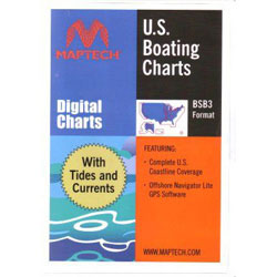 Maptech Navigation U.S. Boating Charts With Tides & Currents - USB Drive