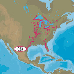 Furuno C-MAP WIDE Electronic Navigation Charts - Gulf & Great Lakes, Rivers