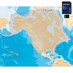 Navionics MSD/NAV+NI Preloaded USA/Canada Lakes & Coastal MicroSD Chart Card NEW 