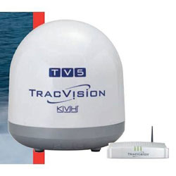 KVH TracVision TV5 with TV-Hub Web Interface
