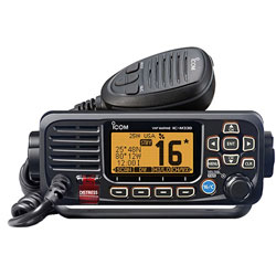 Icom M330G Fixed Mount VHF Radio with External GPS Antenna