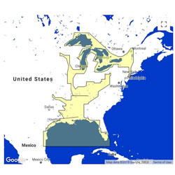 C-MAP WIDE Update ChartRegion: Gulf of Mexico, Great Lakes & Rivers