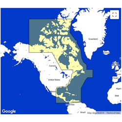 C-MAP MEGAWIDE Update ChartSelect Chart Region: Atlantic or Pacific Coast