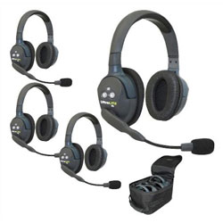 Eartec UltraLITE HD 4-Person Double Ear Cup Headset System