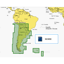 Navionics+ Electronic Navigation Charts - Chile, Argentina, Easter Island