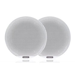 Fusion Coaxial Classic White Marine Speaker with LED