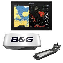 B&G Vulcan 12R Fishing Package w/ HALO20+ Radar & Active Imaging 3-in-1