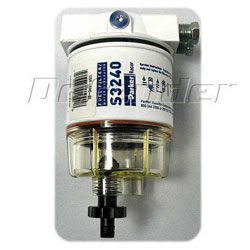 Racor Spin-On Fuel Filter / Water Separator Assembly -Clear Bowl (120R-RAC-01) | Defender Marine | Spin On Fuel Filter Assembly | | Defender Marine