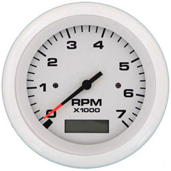 SeaStar Solutions Arctic Series 7000 RPM Tachometer with Hourmeter