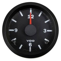 VDO Marine Vision Black Analog Clock