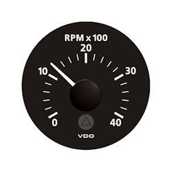 VDO Marine Viewline Onyx 4000 RPM Tachometer (A2C53218722-S)