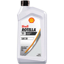 Shell Rotella T1 - Straight Grade 30W Heavy Duty Diesel Engine Oil - Quart
