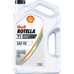 Shell Rotella T1 - Straight Grade 40W Heavy Duty Diesel Engine Oil - Gallon