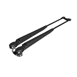 33037A Marinco Wiper Arm Deluxe Black Stainless Steel Pantographic 17-22 Adjustable 