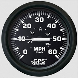 Faria Euro Black 60 MPH GPS Speedometer