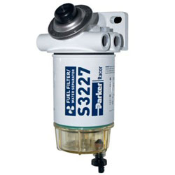 Racor Spin-On Fuel Filter / Water Separator Assembly -Clear Bowl (490R-RAC-01) | Defender Marine | Spin On Fuel Filter Housing | | Defender Marine